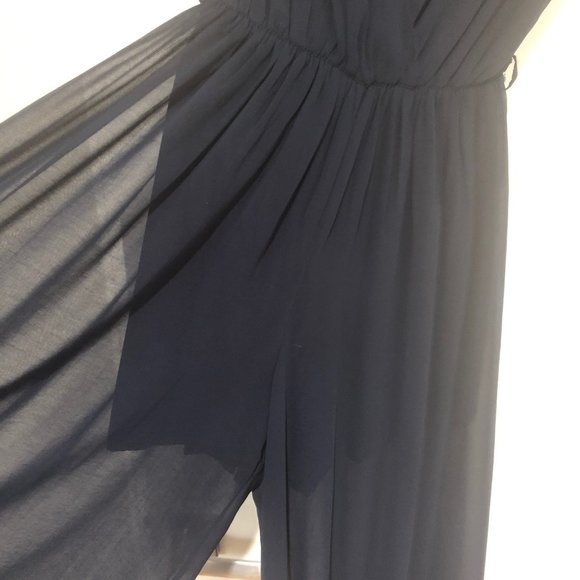 ALYTHEA Navy Blue Flowy Jumpsuit/Romper - Picture 6 of 6